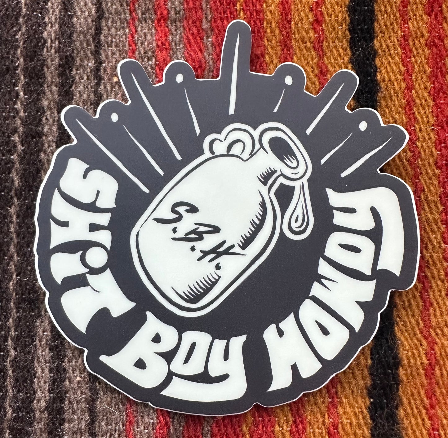 Shit Boy Howdy Moonshine Sticker